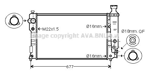 AVA QUALITY COOLING Radiators, Motora dzesēšanas sistēma PE2126